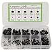 Raogoodcx 150Pcs Needle Felting Eyes mini Glass Black Eyes Kits for Teddy Puppets Dolls Wool Felting Crafts - Image 2