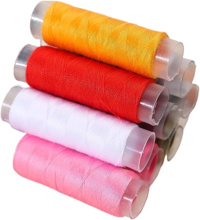 Sewing Thread Kits Colourful Sewing Thread Set Jeans Button DIY Crafts for Hand Stitching Embroidery Home Supplies(Set-B,3set) - Image 1