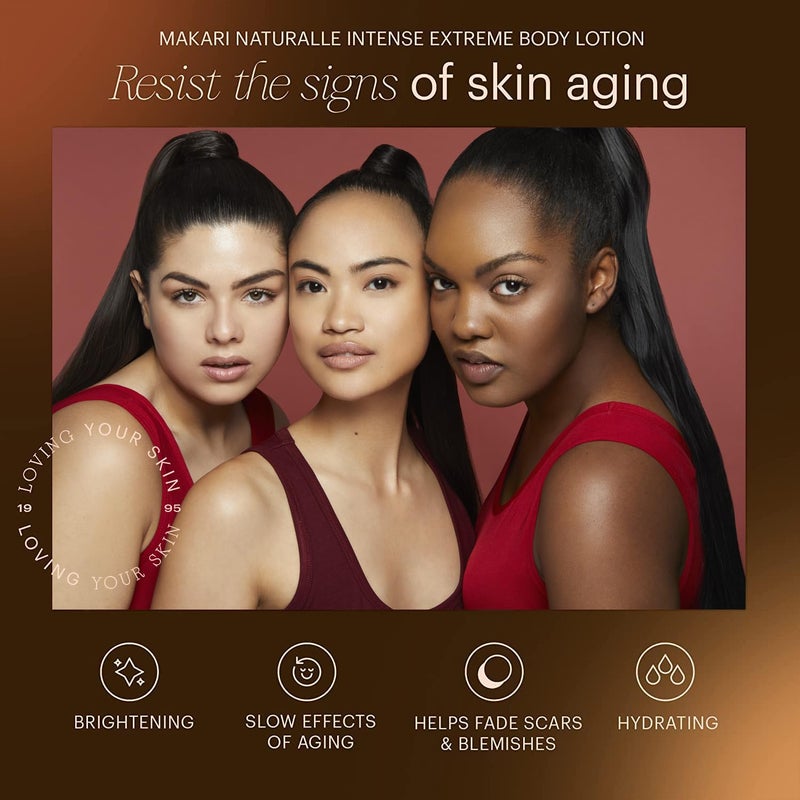 Makari Naturalle Intense Extreme Body Lotion SPF15 (17.6 oz) | Toning Body Lotion for Dry to Normal Skin Types | Brightens Complexion and Helps Fade Marks | Soothes and Conditions with Shea Butter - Image 3