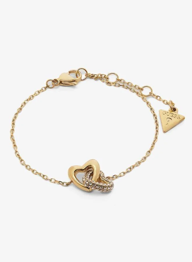 GUESS  Heart Links Bracelet And  Studs for Women | Best Price UAE
