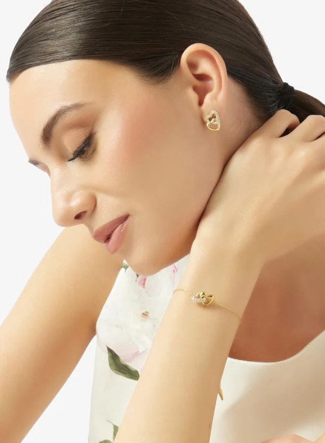 GUESS  Heart Links Bracelet And  Studs for Women | Best Price UAE