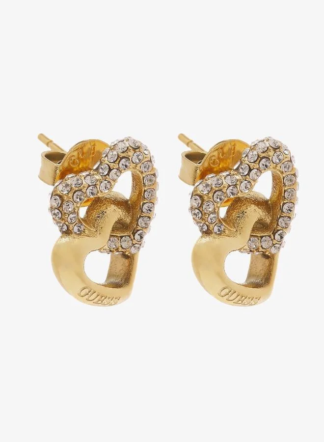 GUESS  Heart Links Bracelet And  Studs for Women | Best Price UAE