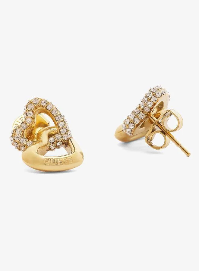 GUESS  Heart Links Bracelet And  Studs for Women | Best Price UAE