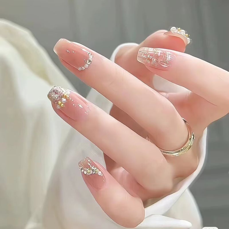 Fake Nail Nail Nail Long Wear Nail Sticker Nail Sticker Nail Sticker Finished Ins Style Wearable Nail Sticker - Image 4