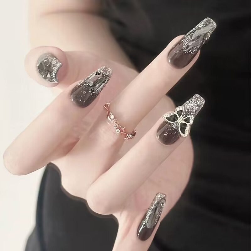 Fake Nail Nail Nail Long Wear Nail Sticker Nail Sticker Nail Sticker Finished Ins Style Wearable Nail Sticker - Image 5