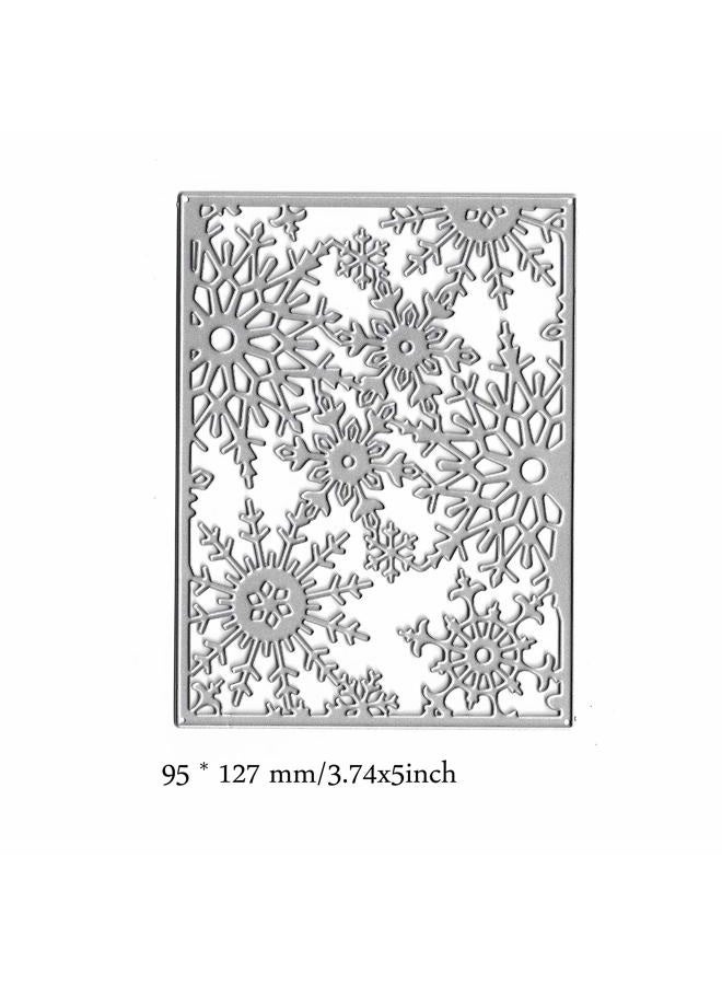 DDeehs Christmas Snowflake Metal Die Cuts,Frame Snow Flower Cutting Dies Cut Stencils for DIY Scrapbooking Album Decorative Embossing Paper Dies for Card Making - Image 3
