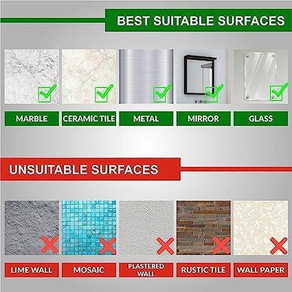 RIVUGJA Self Adhesive Kitchen Bathroom Plastic Napkin Toilet Tissue Paper Holder No Drill Washable Reusable Towel Ring Open Half Towel Hanger Rack - Image 5