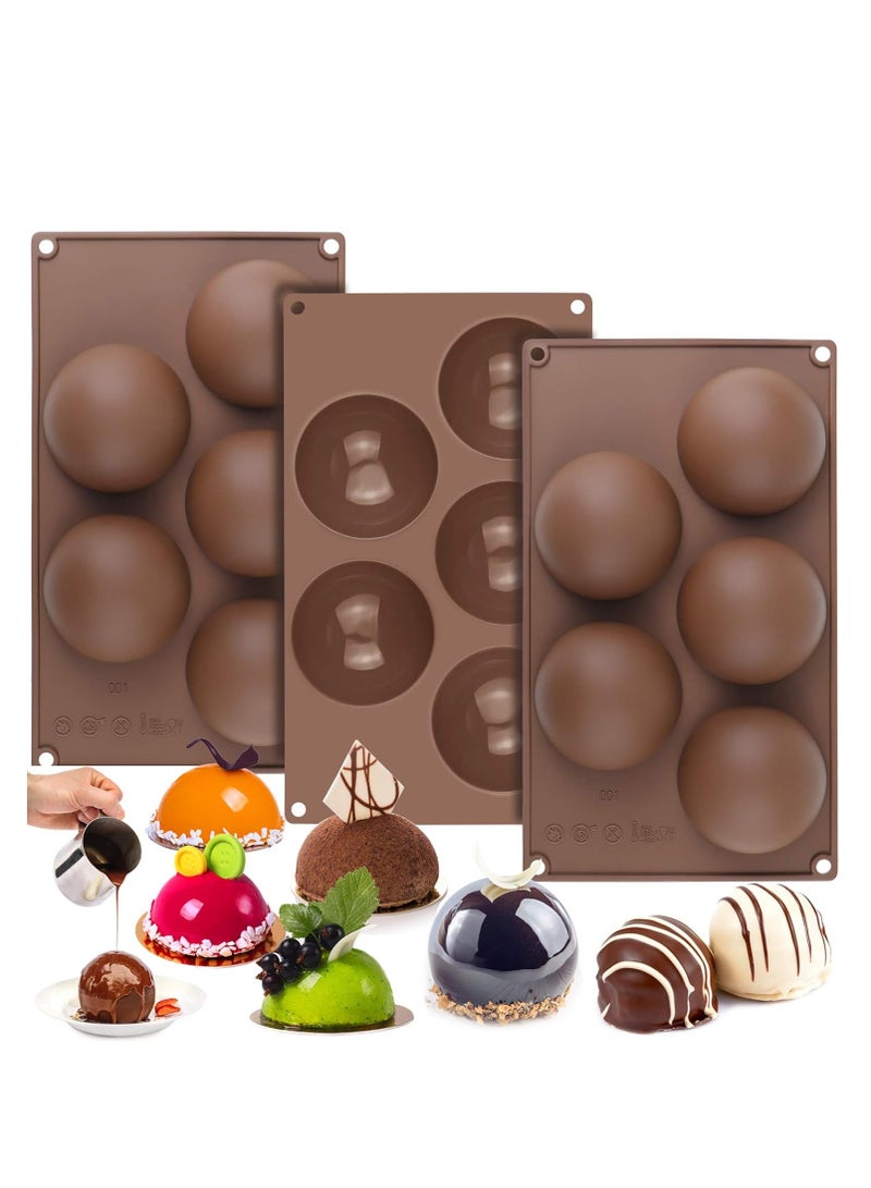 ممون كبيرة الحجم 5 تجويف القالب سيليكون الكرة الأرضية - Image 1