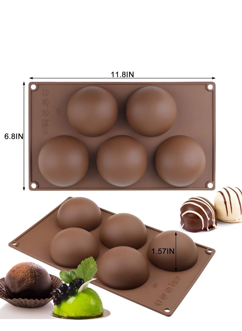 ممون كبيرة الحجم 5 تجويف القالب سيليكون الكرة الأرضية - Image 3