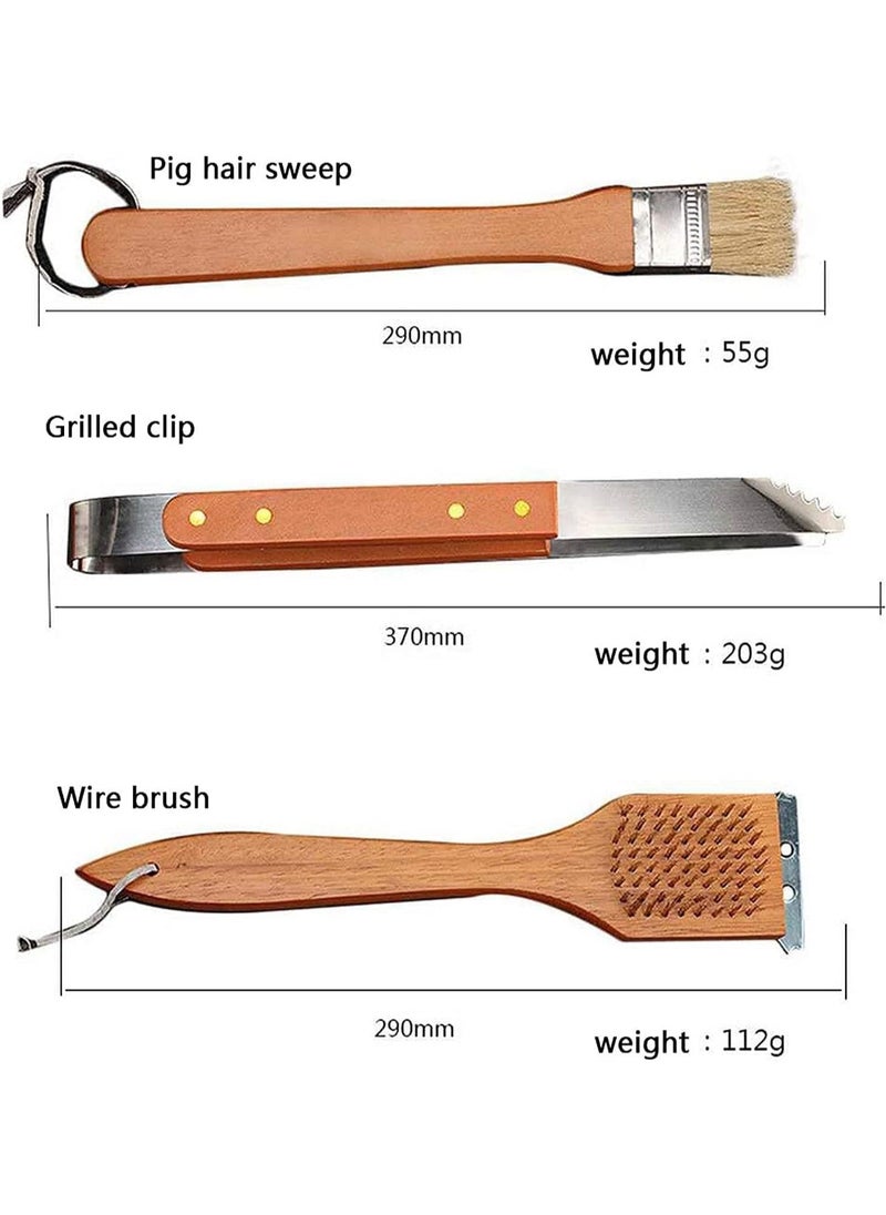 Generic - BBQ Grill Tools Set, 18 PCS Grill Accessories Stainless Steel Grilling Utensils with Storage Box for Men Women Outdoor Cooking Gift - Image 1