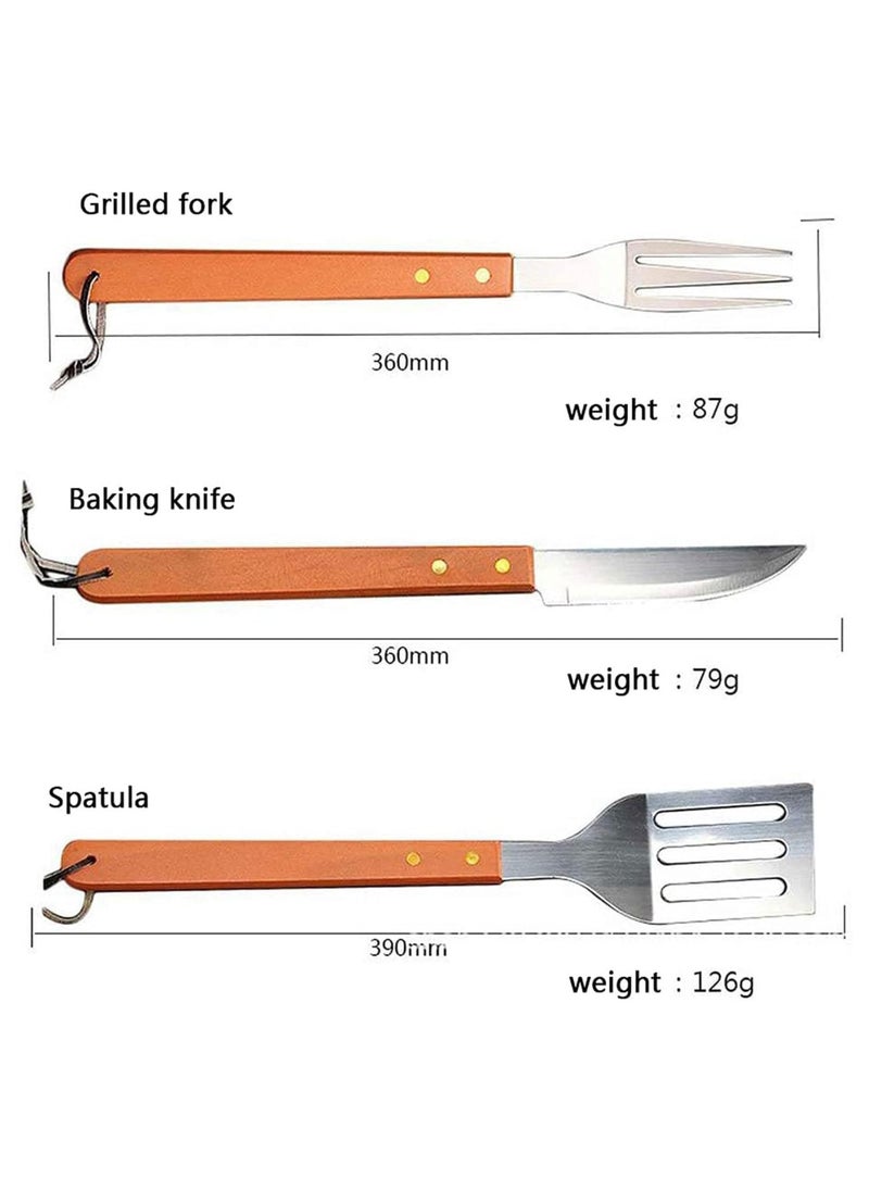 Generic - BBQ Grill Tools Set, 18 PCS Grill Accessories Stainless Steel Grilling Utensils with Storage Box for Men Women Outdoor Cooking Gift - Image 1