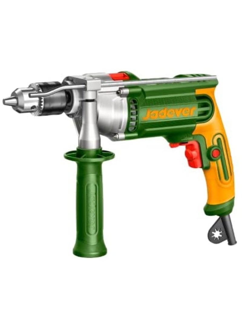 Jadever Heavy-duty 13mm hammer drill, 1050W, right and left rotation