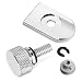 Amazicha Chrome Seat Bolt Nut Tab Screw Mount Knob Cover Compatible for Harley Davidson Touring Sportster Softail Dyna 19962026 - Image 2