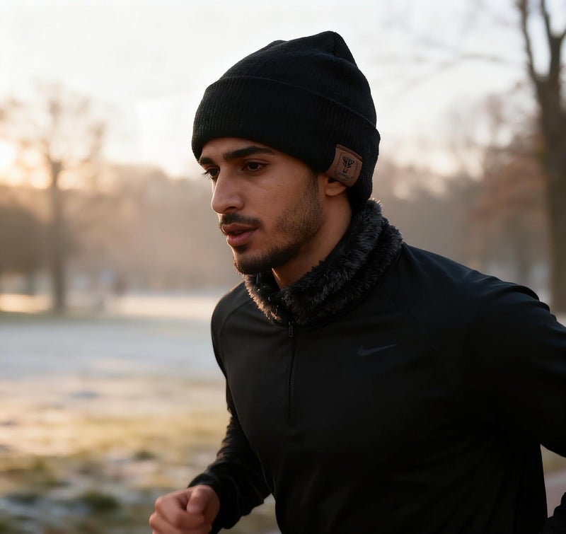 OZERO Winter Beanie Hat for Men Women: Thermal Thick Polar Fleece Lining Knit Cuffed Beanie Hats Warm Caps for Cold Weather Running, Hiking, Travel - Image 5