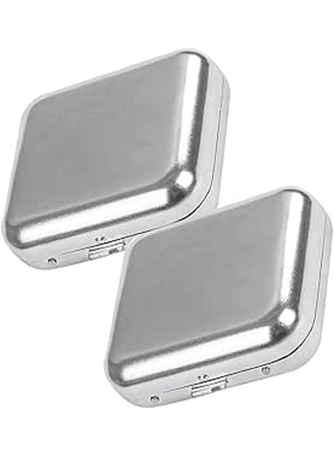 Portable Stainless Steel Ashtray with Lid Mini Travel Car Pocket Cigarette Butt Container - Image 1