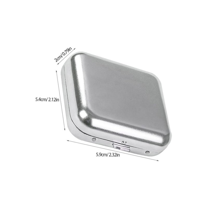 Portable Stainless Steel Ashtray with Lid Mini Travel Car Pocket Cigarette Butt Container - Image 3