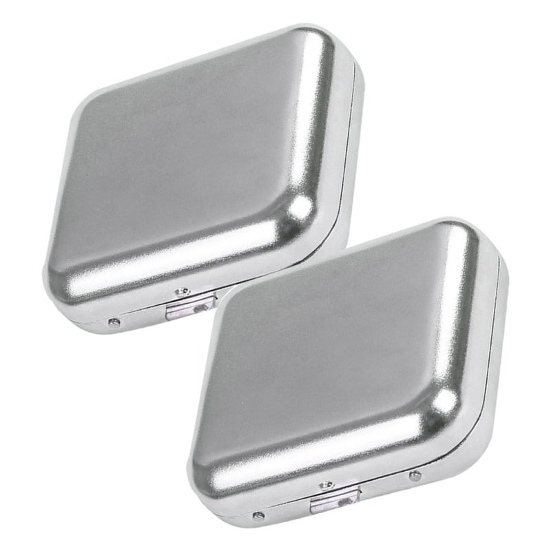 Portable Stainless Steel Ashtray with Lid Mini Travel Car Pocket Cigarette Butt Container - Image 2