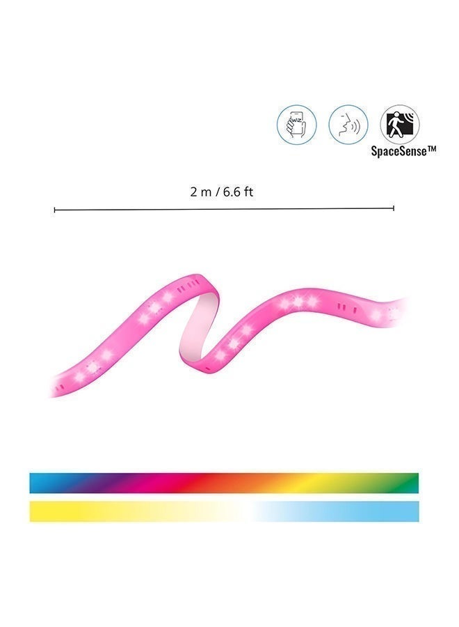 Wiz Smart Wi-Fi & Bluetooth RGB LED Strip Light Starter Kit 2m,Matter Certified, 16M Colors + Tunable White 2700K–6500K, 1600lm, Works with Alexa/Google Home/Apple Home And App Control for Indoor Home Lighting, Livingroom, Bedroom and Decoration. - Image 3