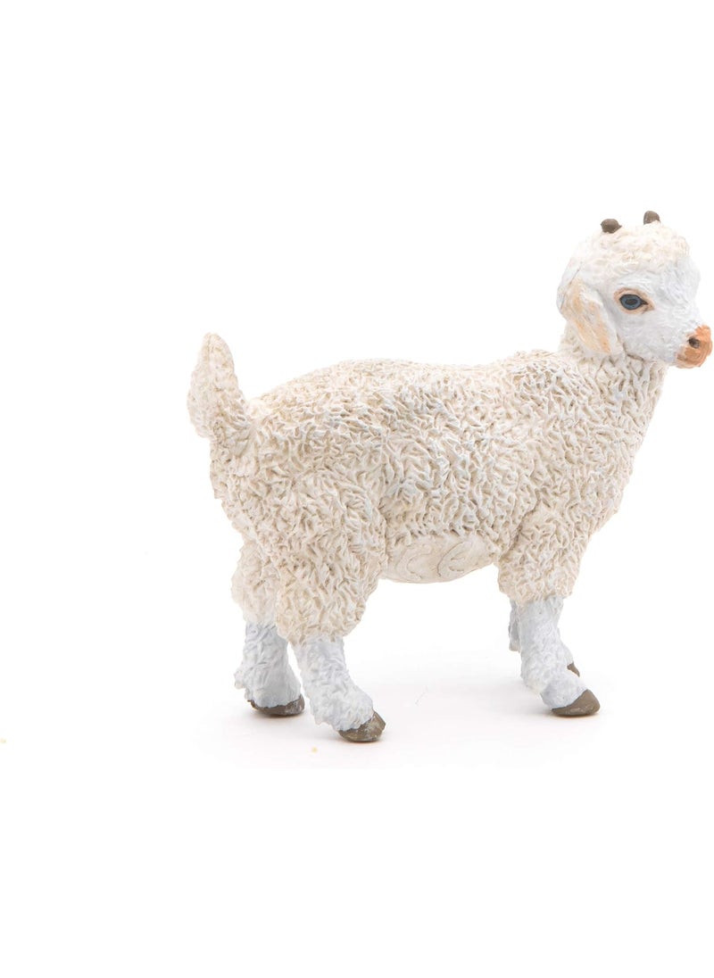 Papo Papo HandPainted  Figurine Farmyard Friends Young Angora Goat 51171  Collectible  for Children  Suitable for Boys and Girls  from 3 Years Old  - Image 4