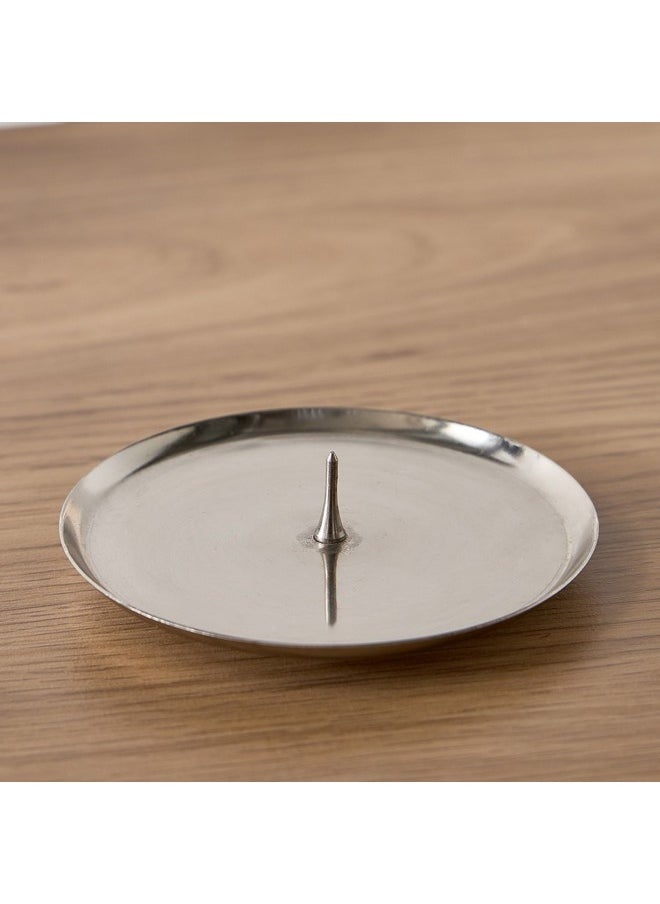 Calot Nickel Metal Tealight Stand 10 x 1 x 10 cm