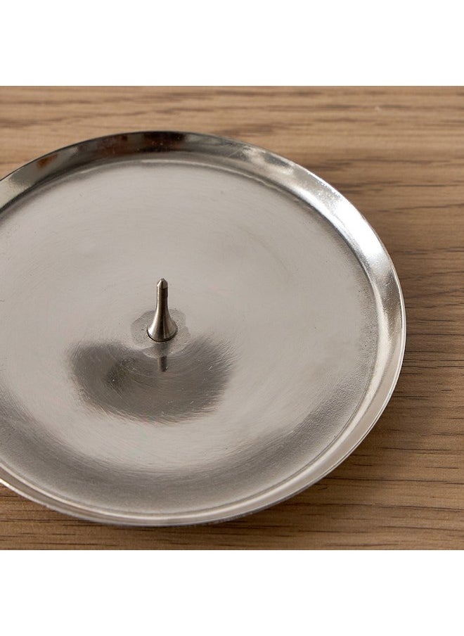Calot Nickel Metal Tealight Stand 10 x 1 x 10 cm