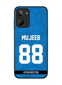 Cover for Realme 10 4G Case , Rugged Black Slim fit Soft Flexible Thin Protective Phone Cases - Player Name - Mujeeb Ur Rahman, Jersey Number- 88