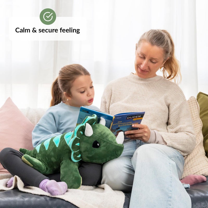 ODOXIA Big Weighted Animals for Anxiety 5lb Dinosaur | Stuffed Weighted Plush for Kids, Adults | Weighted Stuffed Animals | Weighted Plushies | Weighted Plushie - Image 2