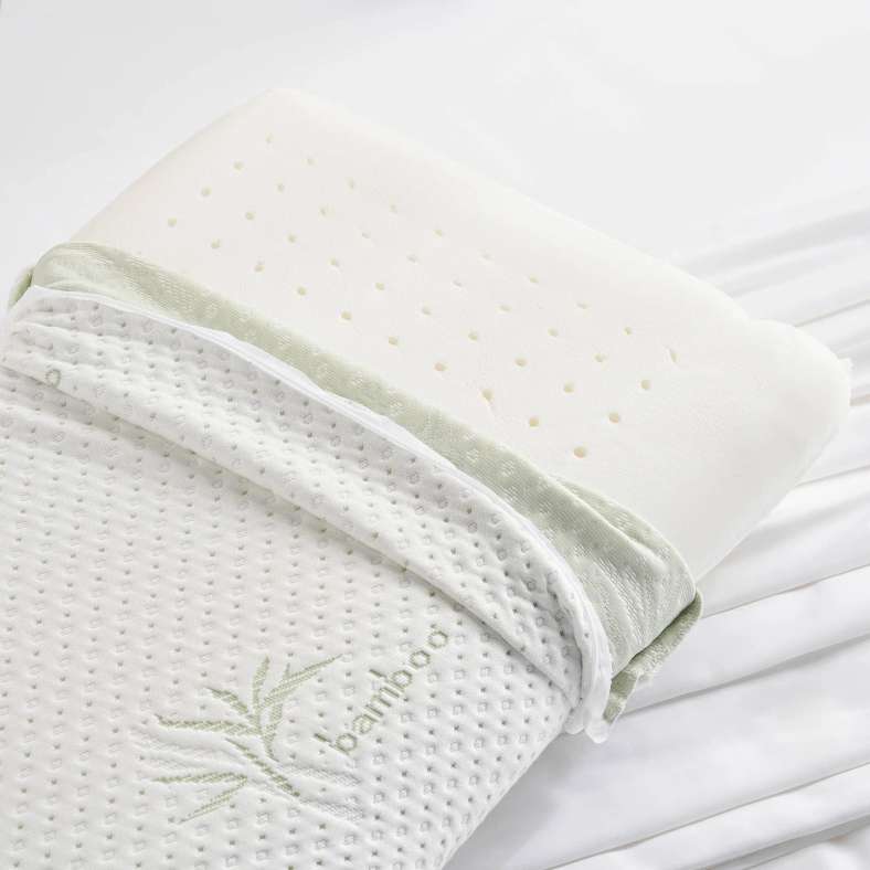 Pan Home وسادة Elevate Ergonomic Memory Foam مقاس 45x70x14 سم - أبيض - Image 5