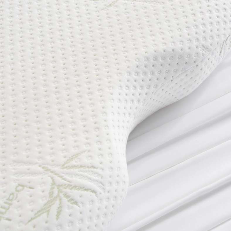 Pan Home وسادة Elevate Ergonomic Memory Foam مقاس 45x70x14 سم - أبيض - Image 4
