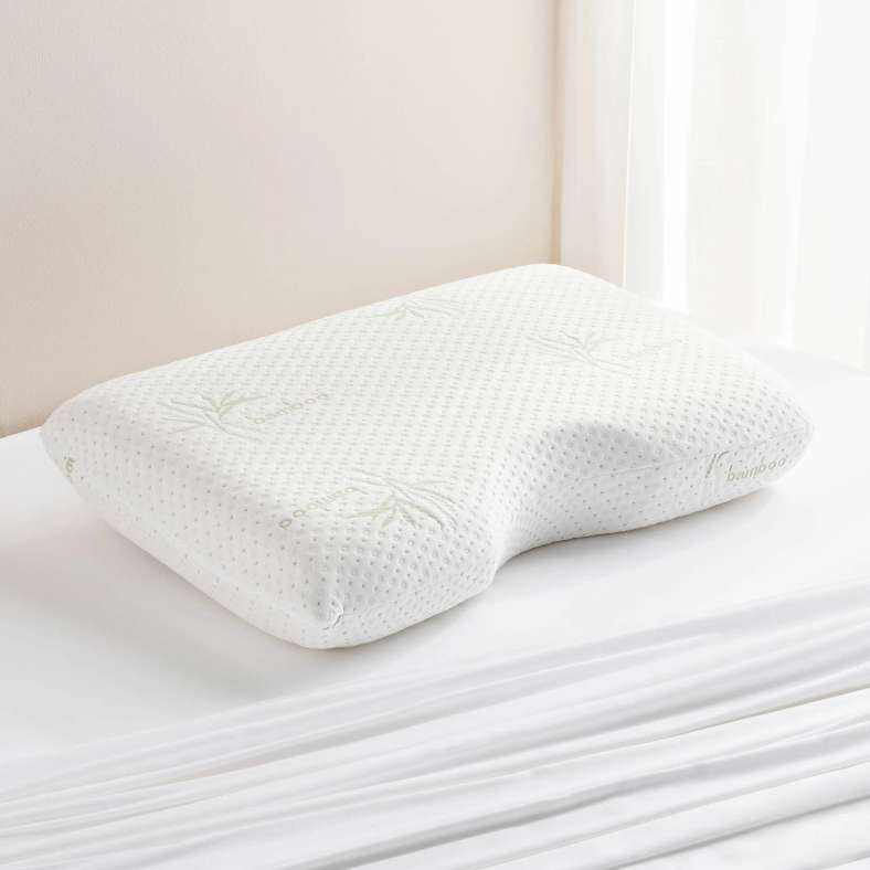 Pan Home وسادة Elevate Ergonomic Memory Foam مقاس 45x70x14 سم - أبيض - Image 1