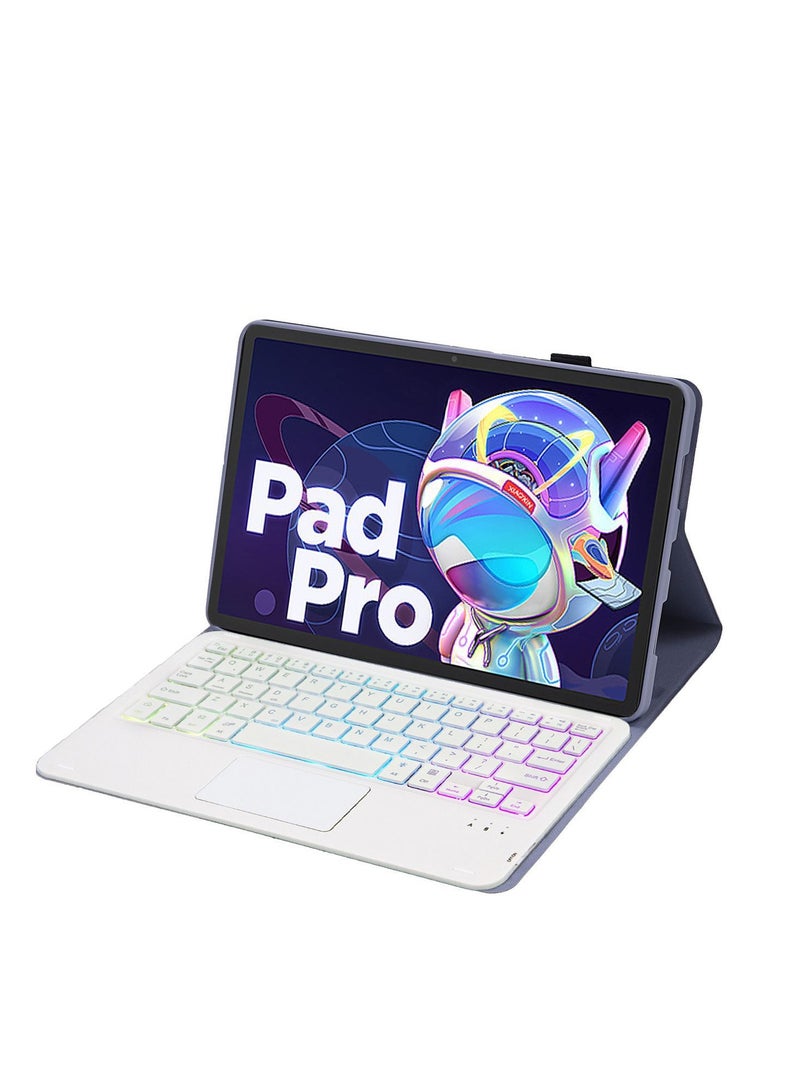 Gener8 Touchpad Arabic and English Keyboard Case Compatible With Lenovoi Pad Pro 11.2 Inch/Tab P11 Pro Gen 2, Backlight, Multi-Touch Trackpad, Flip Stand Case - Image 3