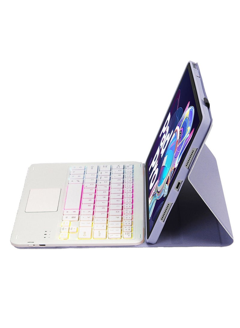 Gener8 Touchpad Arabic and English Keyboard Case Compatible With Lenovoi Pad Pro 11.2 Inch/Tab P11 Pro Gen 2, Backlight, Multi-Touch Trackpad, Flip Stand Case - Image 4