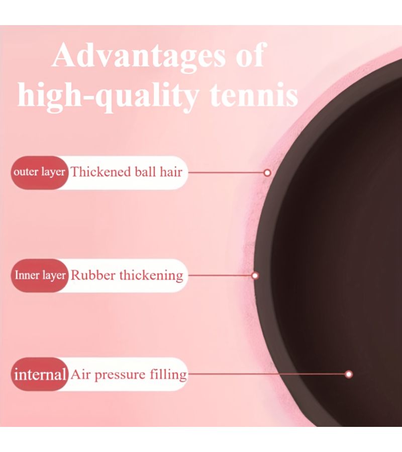 White Outdoor Training Tennis Balls High Bounce Durable Rubber Court Practice - Image 5