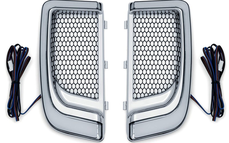 KURYAKYN إكسسوار إضاءة دراجة نارية كوريكان 5063: ضوء تشغيل LED/إشارة انعطاف تريسر لدرجات هارلي-ديفيدسون 2014-20، كروم، 1 زوج - Image 1