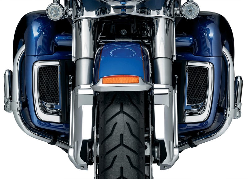 KURYAKYN إكسسوار إضاءة دراجة نارية كوريكان 5063: ضوء تشغيل LED/إشارة انعطاف تريسر لدرجات هارلي-ديفيدسون 2014-20، كروم، 1 زوج - Image 2