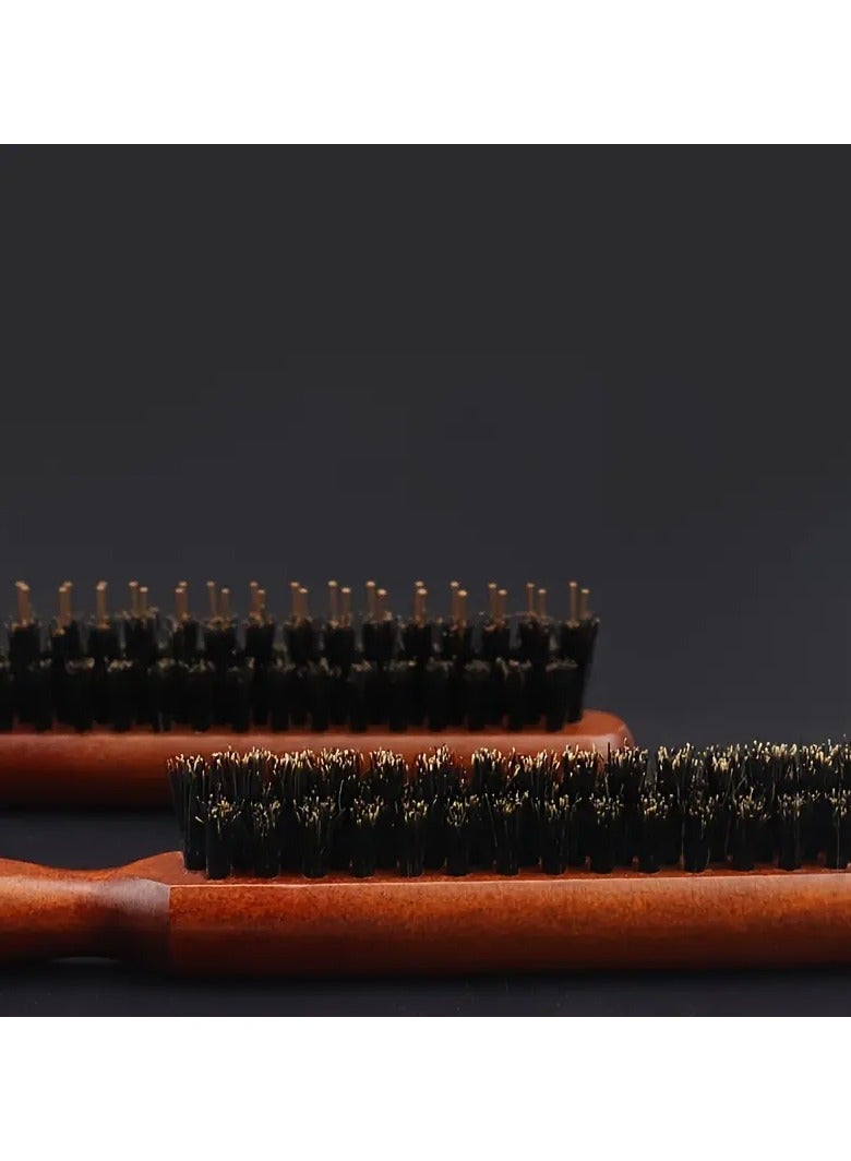 Ucanbe 2pcs Teasing Hair Brush Anti-Static Hair Comb For Men And Women - Wooden Handle Hair Brush For Styling And Detangling - Image 4