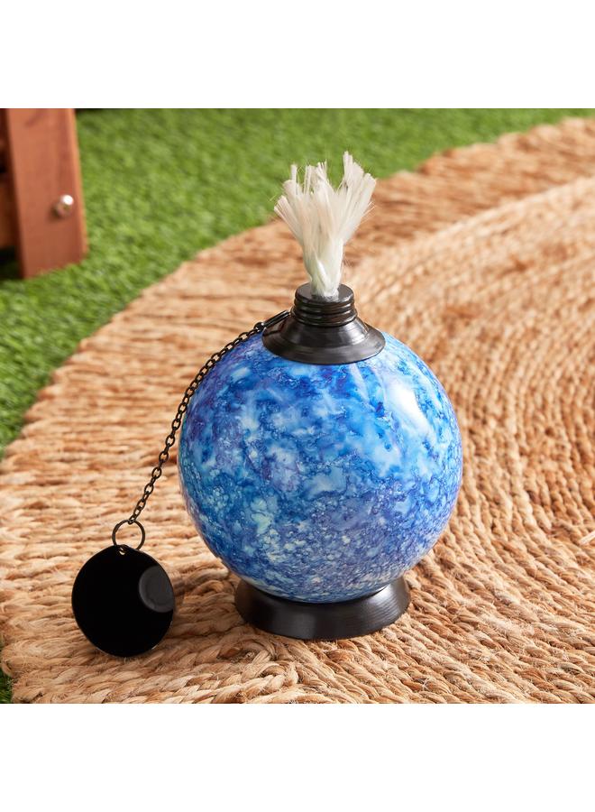 Eden Decorative Table Glazing Ball With Fibre Glass And Metal Lid 10X10X17.5 Cm - Image 1