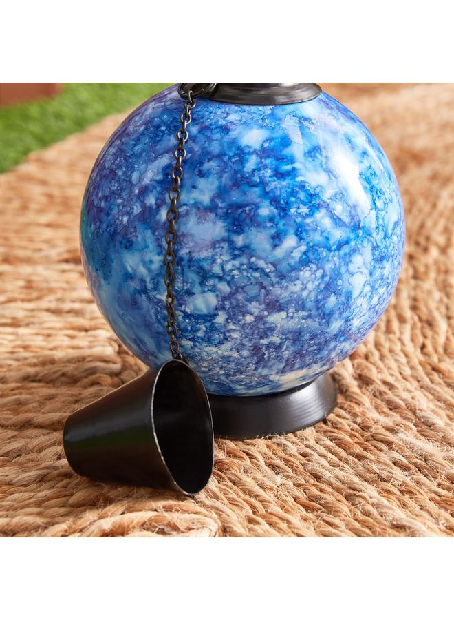 Eden Decorative Table Glazing Ball With Fibre Glass And Metal Lid 10X10X17.5 Cm - Image 5