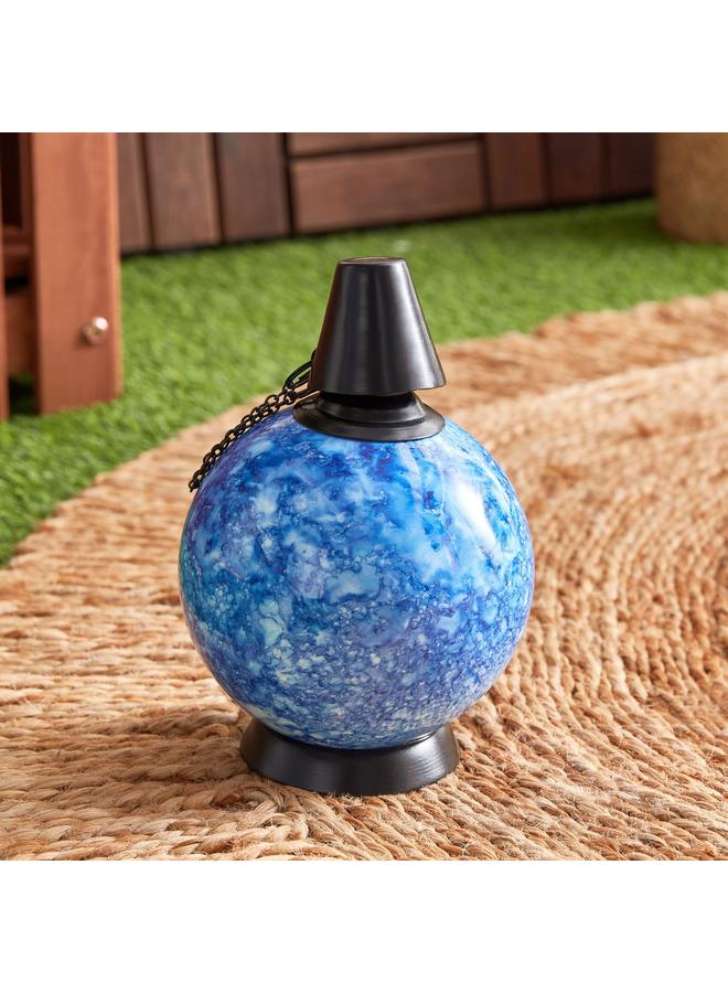 Eden Decorative Table Glazing Ball With Fibre Glass And Metal Lid 10X10X17.5 Cm - Image 2