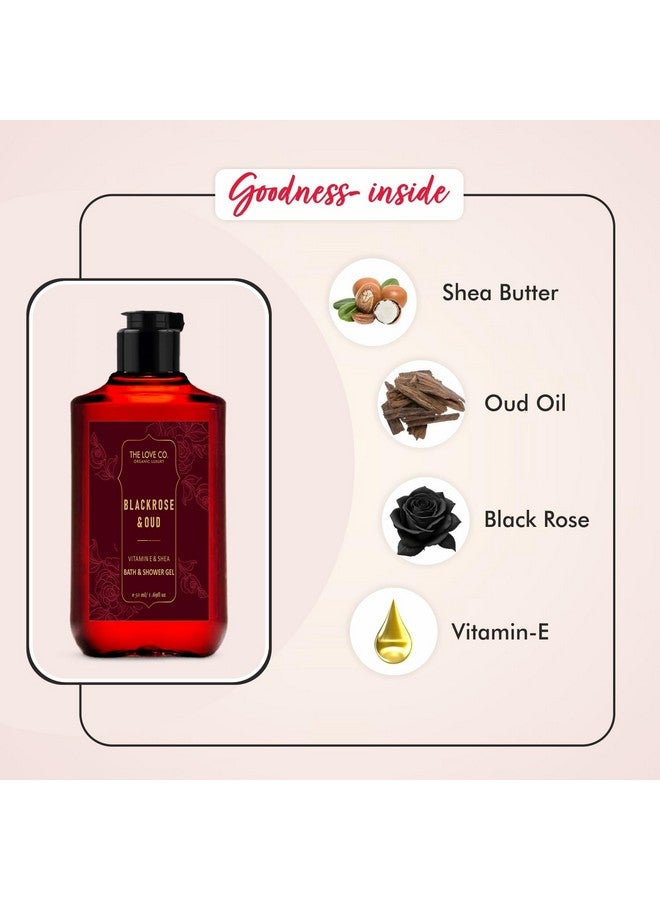ذا لوف كو. غسول الجسم بلاك روز آند عود 50 مل - غسول الجسم الفاخر للنساء - عضوي ونباتي - جل استحمام للنساء - نباتي 100% - منتجات العناية بالبشرة والجسم الفاخرة - Image 2