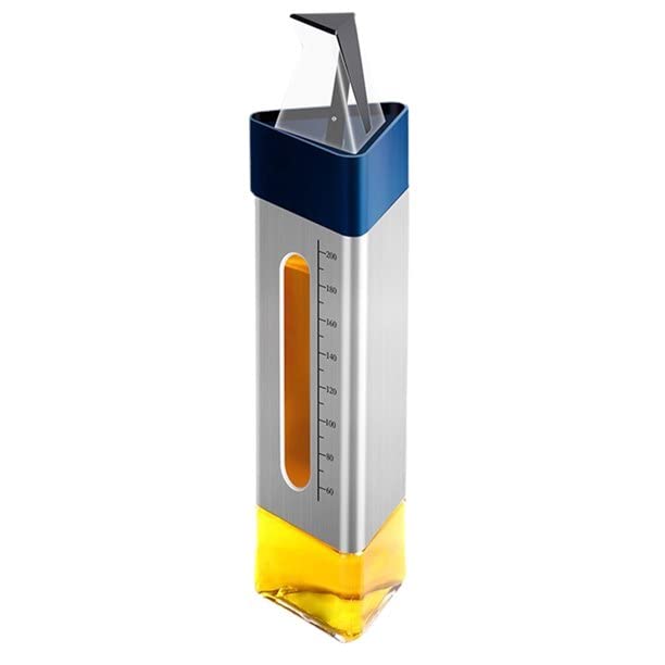 ATOOZED Glass Oil Bottle Dispenser Vinegar Liquid Pour Spout Bottle Container Pot Kitchen Seasoning Bottle 200 ml - Image 1