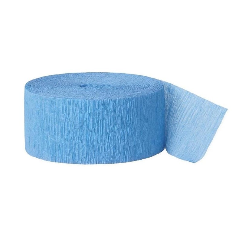 Amscan Carribean Blue Crepe Paper Roll - 81' (1 Count) - Great for Stunning DIY Crafts, Party Decor, and More - Image 5