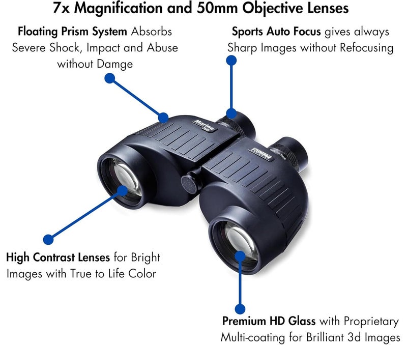 Steiner Marine Binoculars for Adults and Kids 7x50 Binoculars for Bird Watching Hunting Outdoor Sports Wildlife Sightseeing and Concerts - Quality Performance Water-Going Optics - Image 2