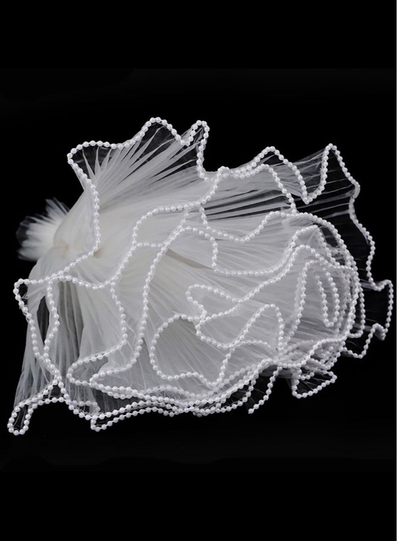 AVACraft White Flower Wrapping Paper Kit - 4 Yards Pearl Lace Mesh for Bouquets, Wave Tulle  - Floral Wrap Florist Supplies - Image 3
