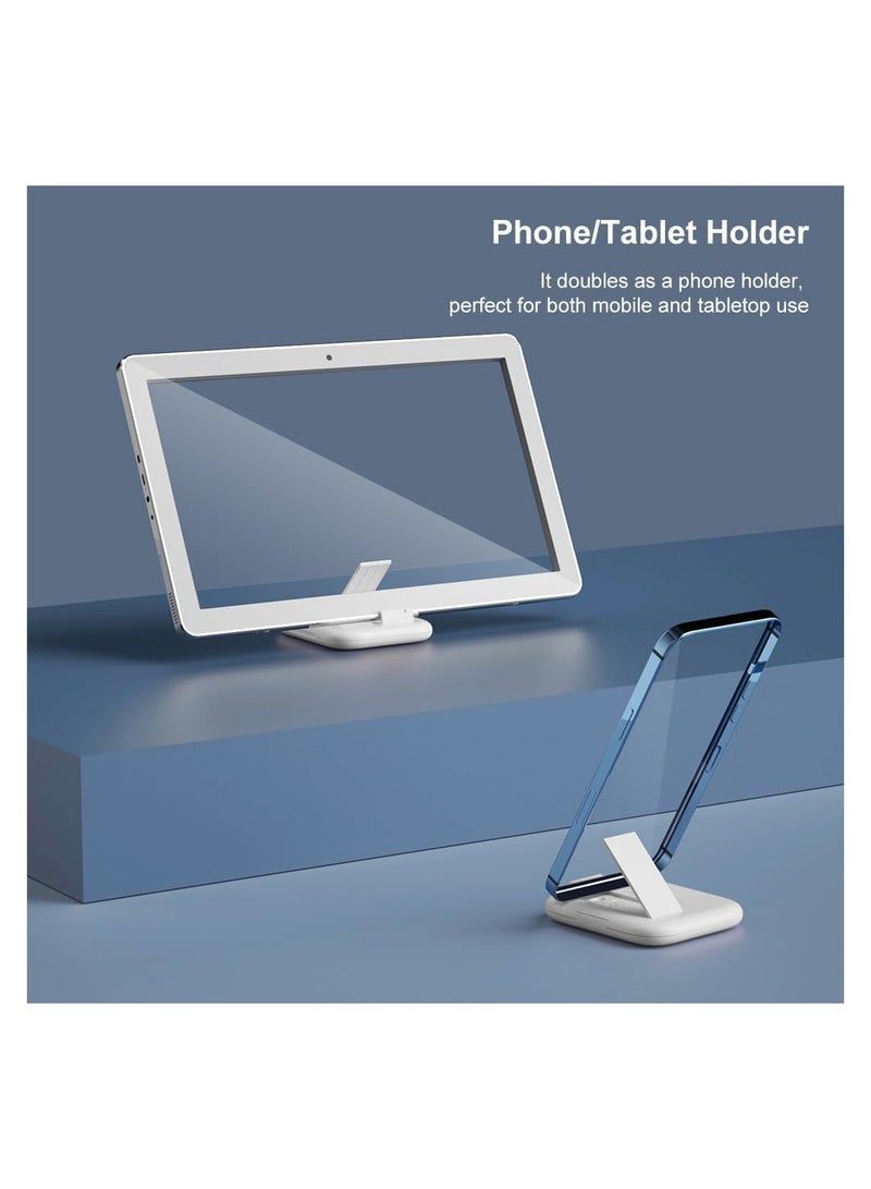 SYOSI USB C Adapter OTG Kit Multi Charging Cable Case Convertor USB C to iOS Device Type C Micro Adapter Data Transfer Contains Card Slot for Traveling Use as Phone Holder Contains Makeup Mirror - Image 4