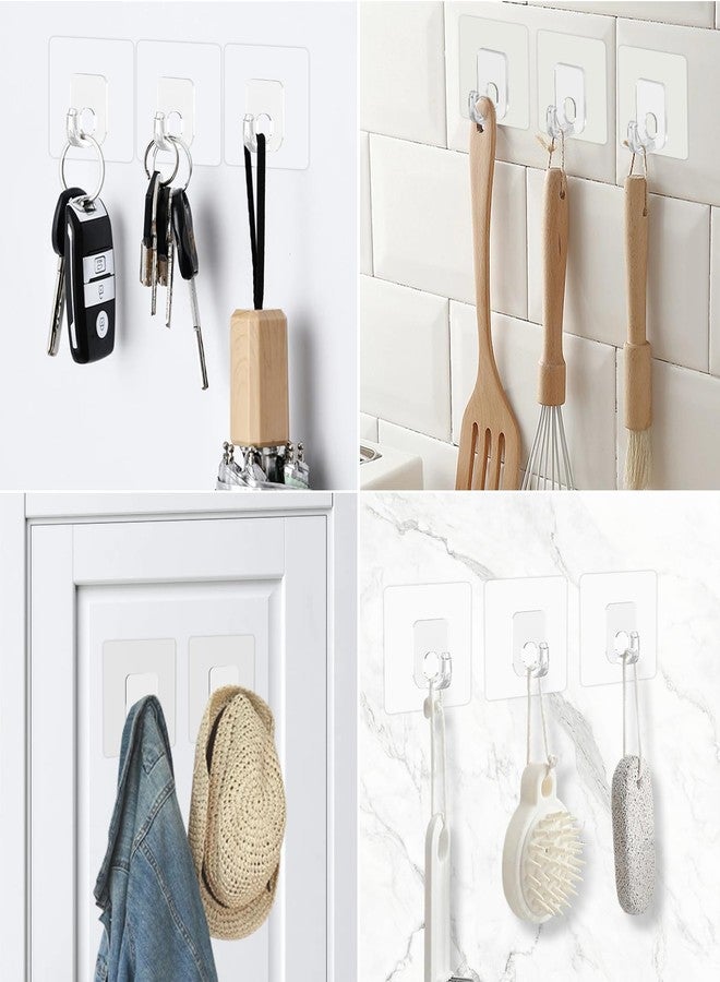 Latoxcaa Large Adhesive Hooks, 10 Pack Heavy Duty Utility Hooks for Hanging 33lb, Damage Free Sticky Hanging, No Trace Self-Adhesive Wall for Kitchen Bathroom Office Multiple Uses - Image 5