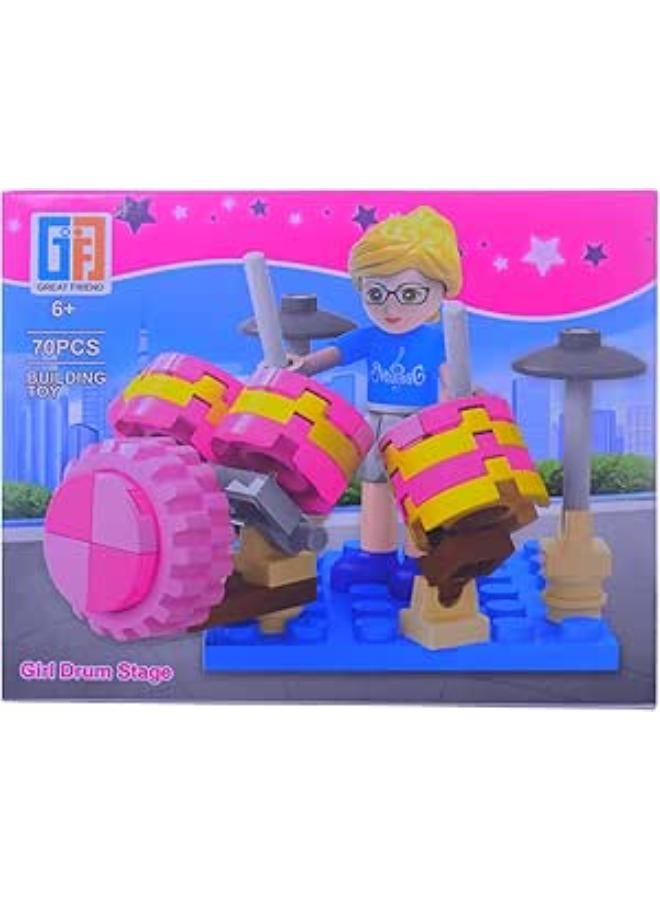 مجموعة طبول للبنات 70 قطعة