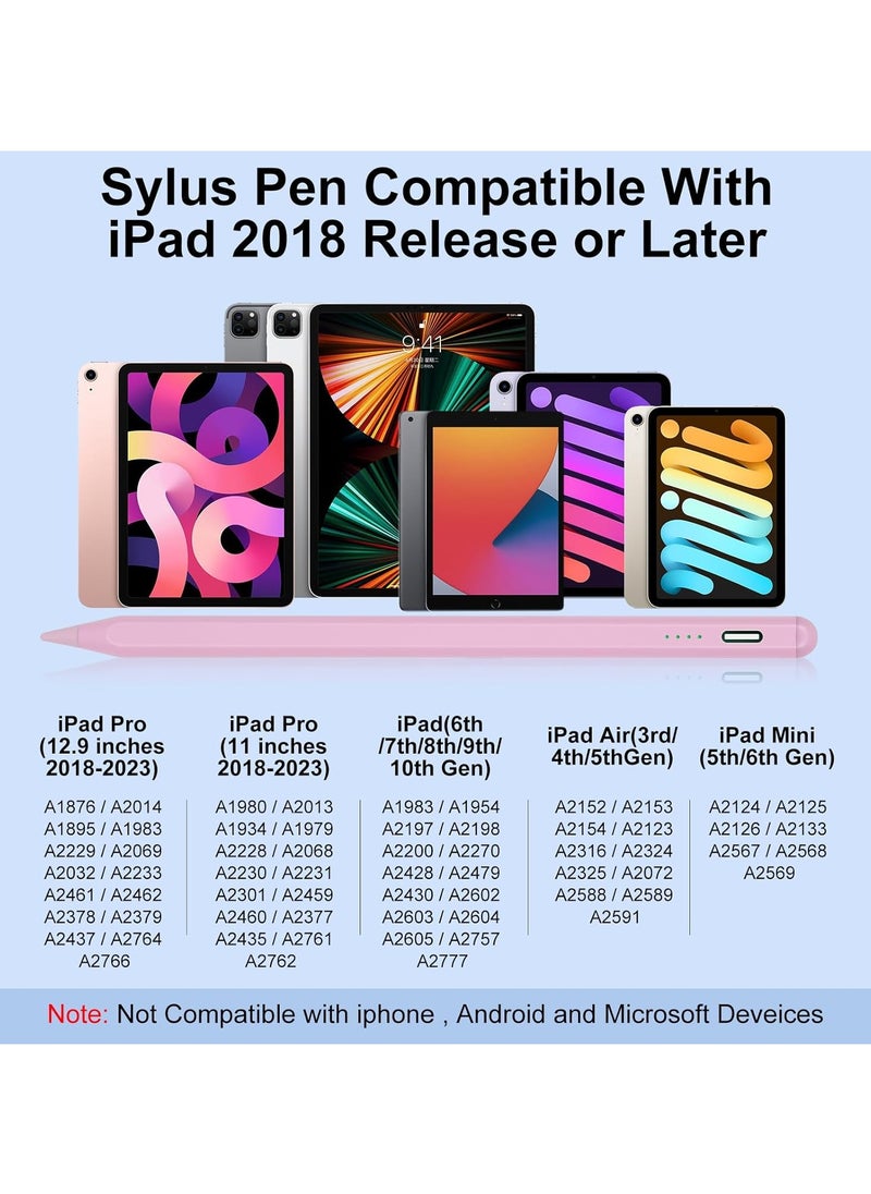 FARROBIZZ Stylus Pen for iPad 9th&10th Generation, Apple Pencil 2nd Generation, Apple Pen iPad Pencil Compatible with iPad Pro 11&12.9", iPad Air 5th/4/3rd Gen, iPad 6/7/8th Gen, iPad Mini 5/6th Gen (Pink)  - Image 2