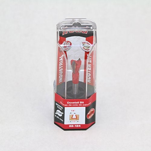 Freud 22-124 1/2-Inch Diameter 14-Degree Dovetail Router Bit with 1/4-Inch Shank - Image 4