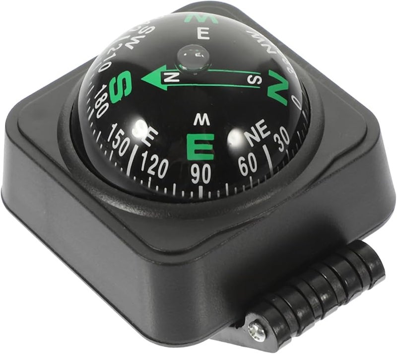 Black Car Dashboard Compass Portable Automotive Marine Navigation Guide - Image 2